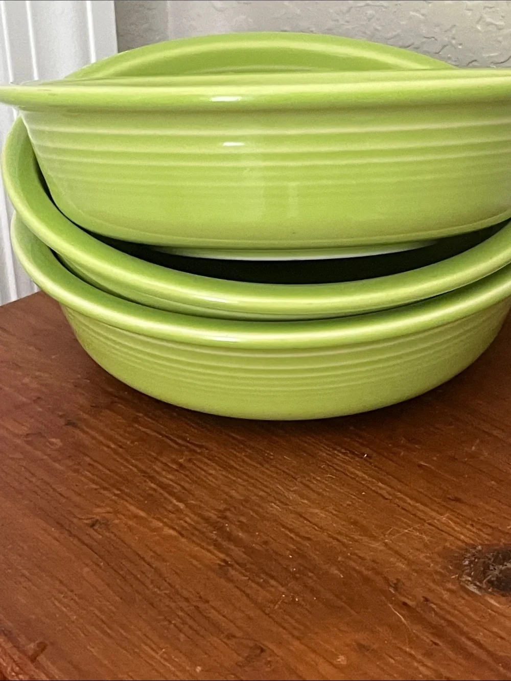 Fiestaware Homer Laughlin Chartreuse Ceramic Concentric Coupe /Cereal 7 in